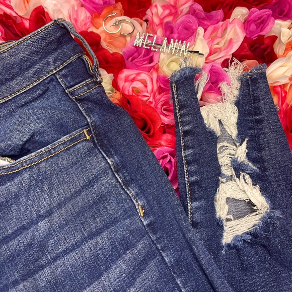 X-Long TALL Super High Rise American Eagle Blue Jeans 💙 - Picture 7 of 13